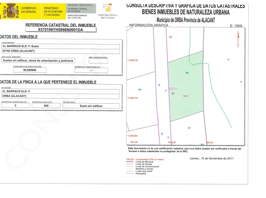 A Vendre - Terrain -
Orba