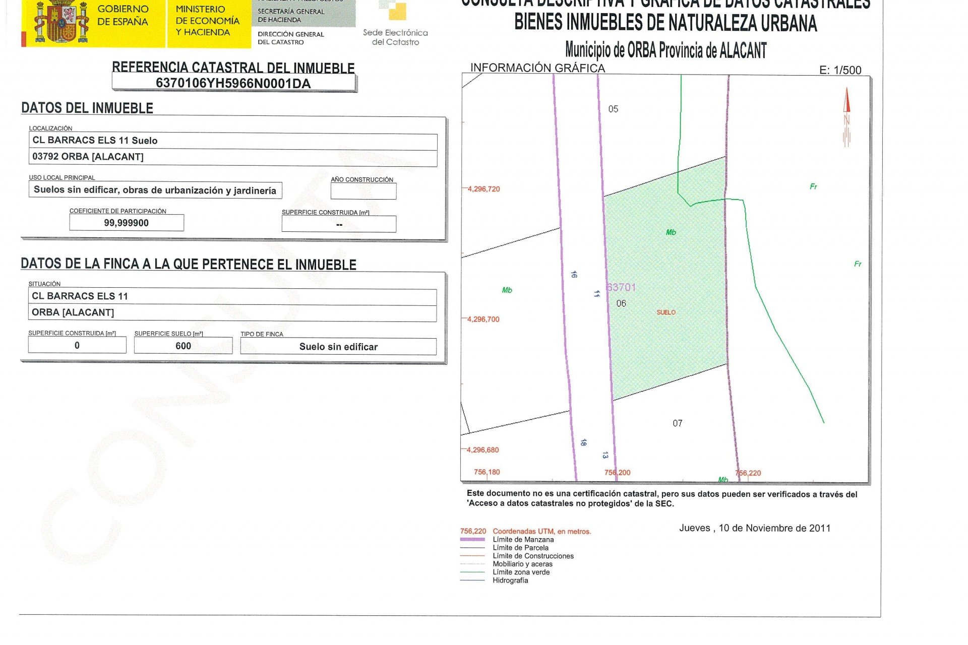 A Vendre - Terrain -
Orba