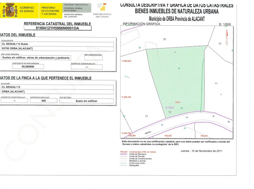 A Vendre - Terrain -
Orba