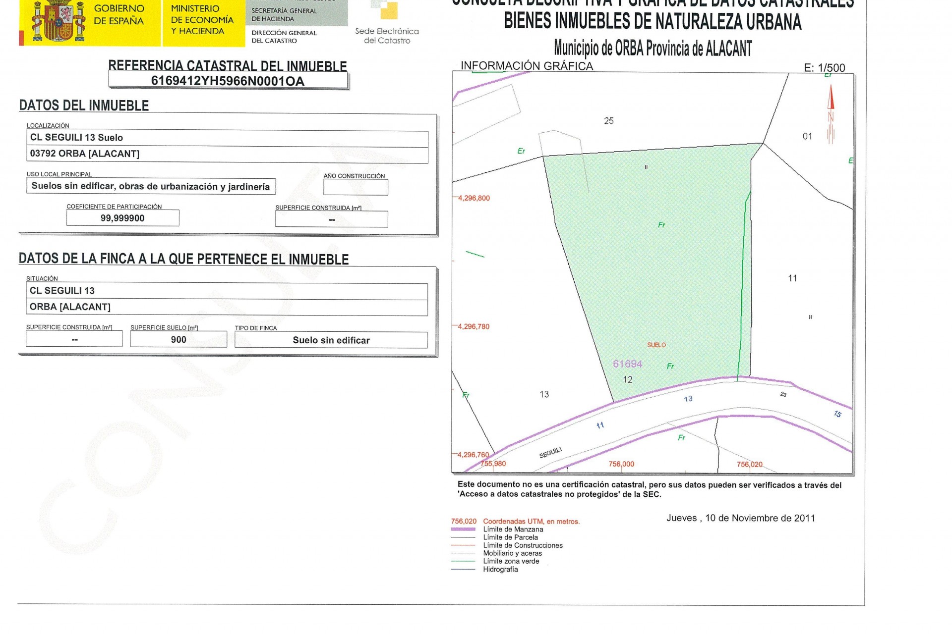 A Vendre - Terrain -
Orba