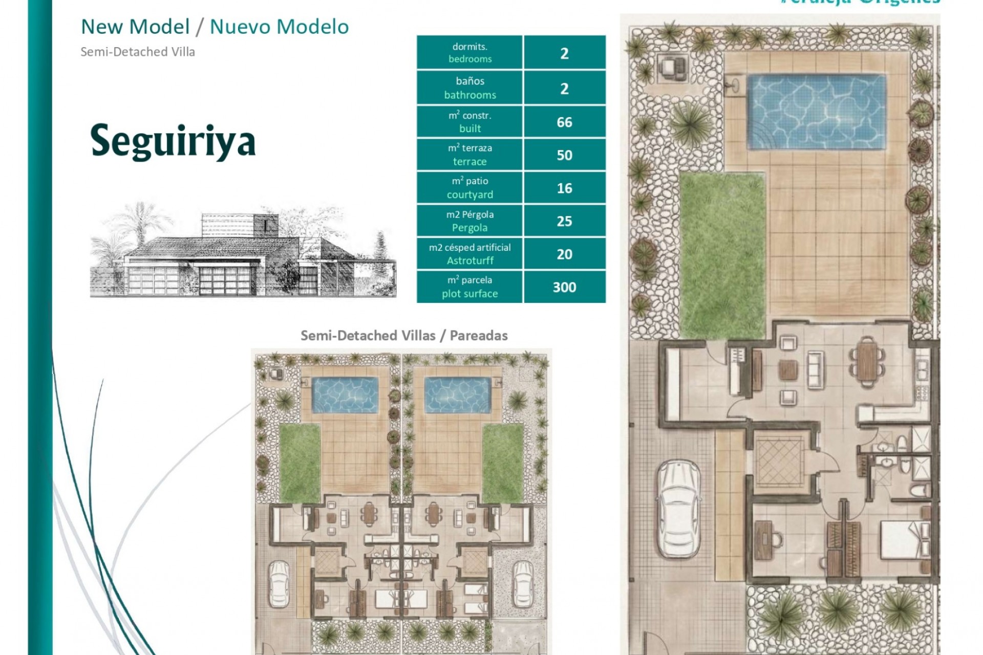 Neubau - Doppelhaushälfte Villa -
Sucina - Peraleja Golf
