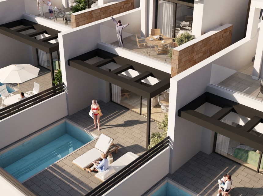 New build - Terraced house -
Torrevieja