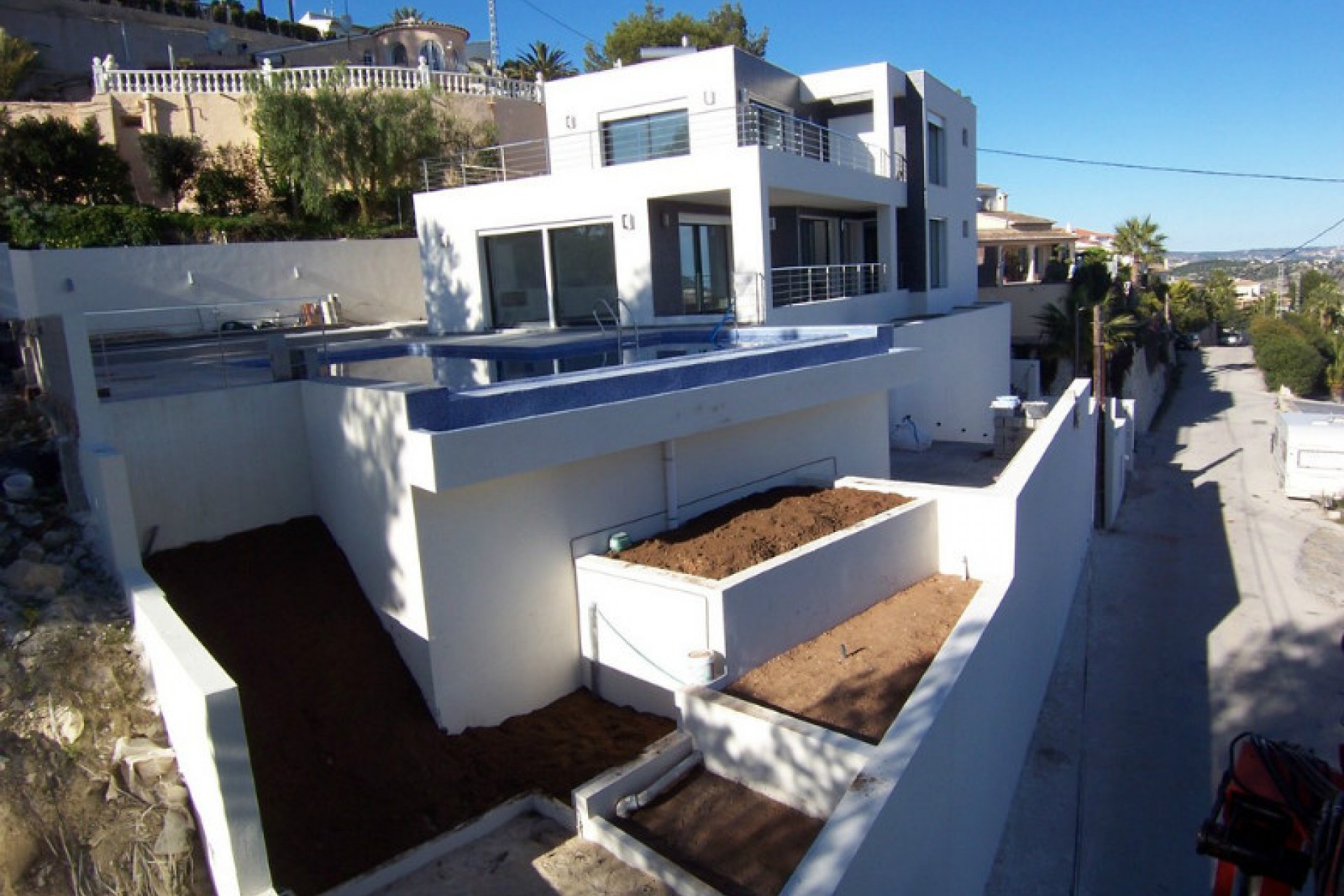 New, modern, luxury villa for sale in Moraira, sea views