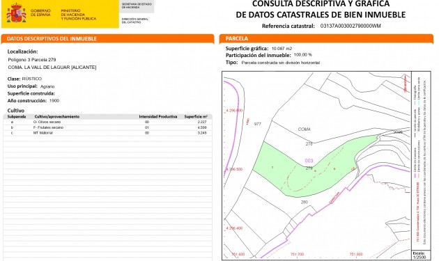 Perceel/land - Te koop - Vall de laguart - Vall de laguart