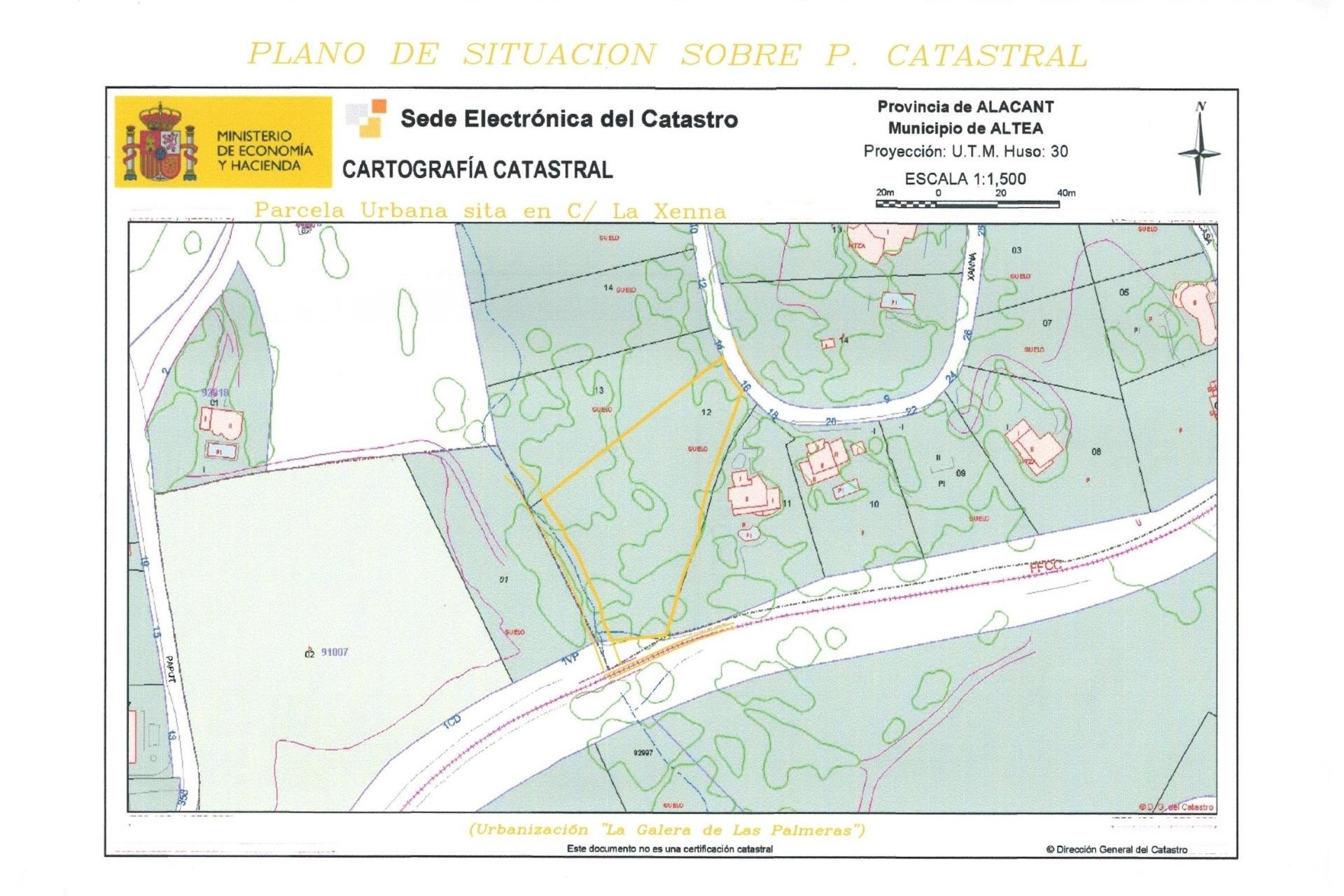 Sale - Plot/Land -
Altea - Galera de las palmeras
