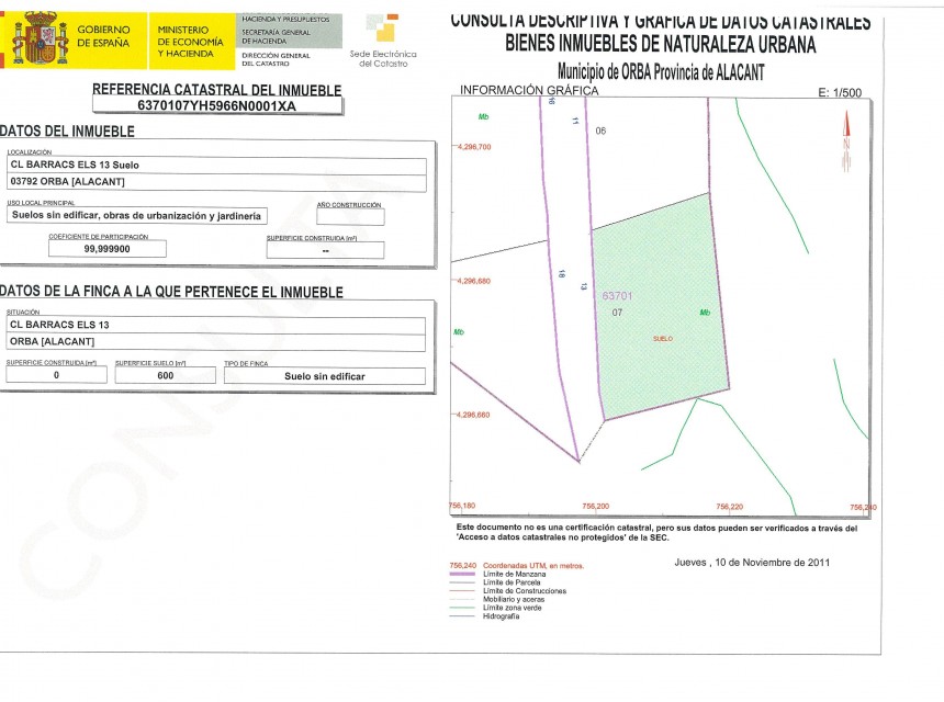 Sale - Plot/Land -
Orba