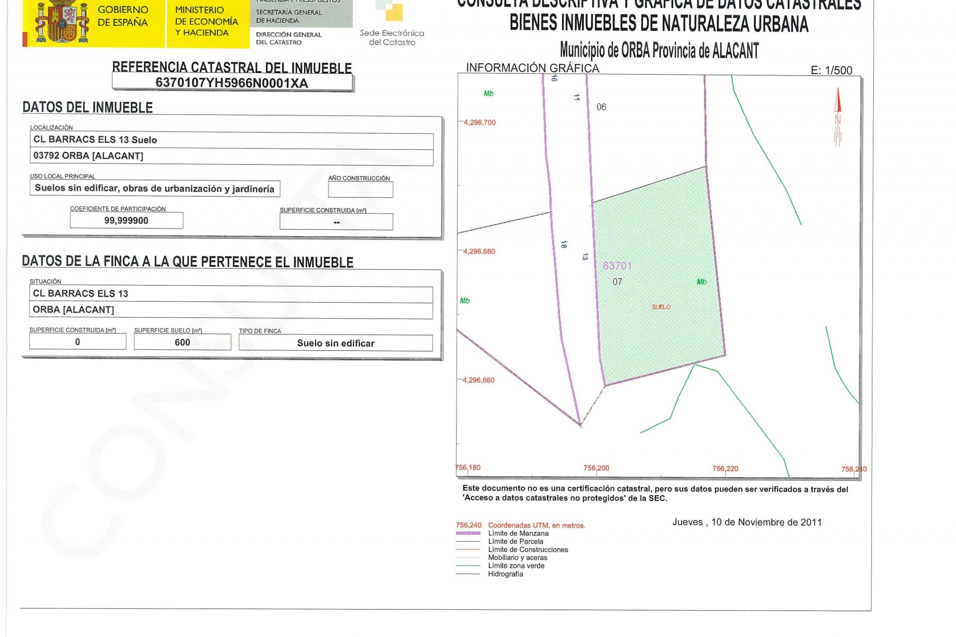 Sale - Plot/Land -
Orba