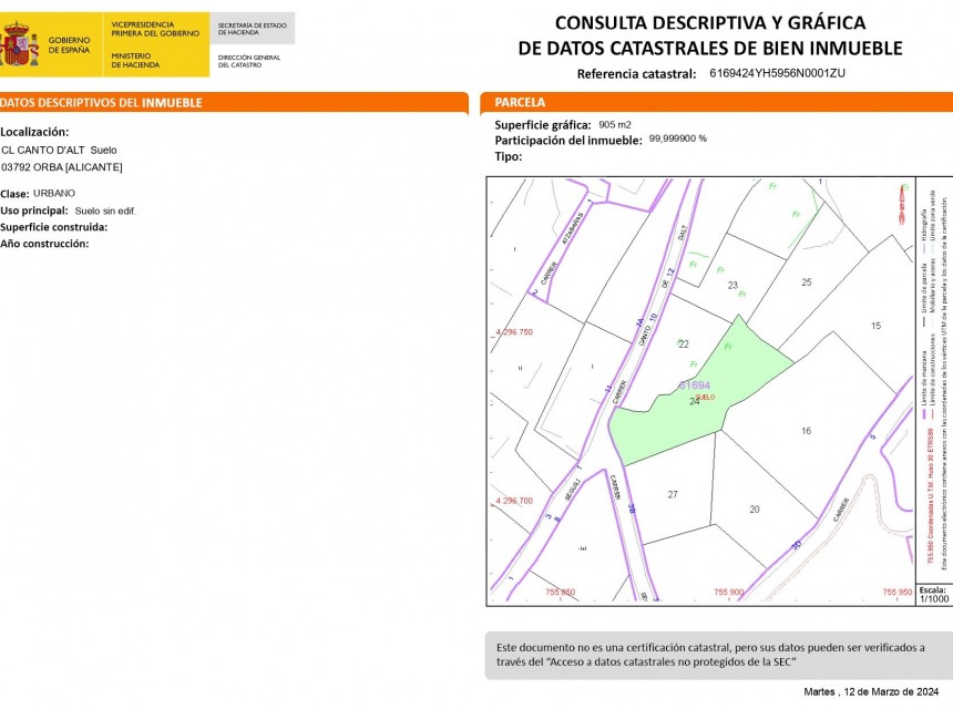 Sale - Plot/Land -
Orba