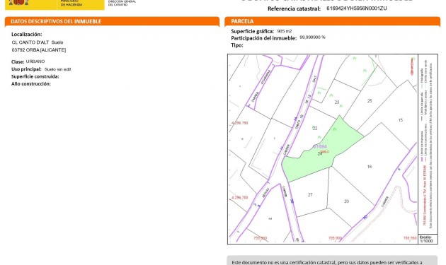 Terrain - A Vendre - Orba - Orba